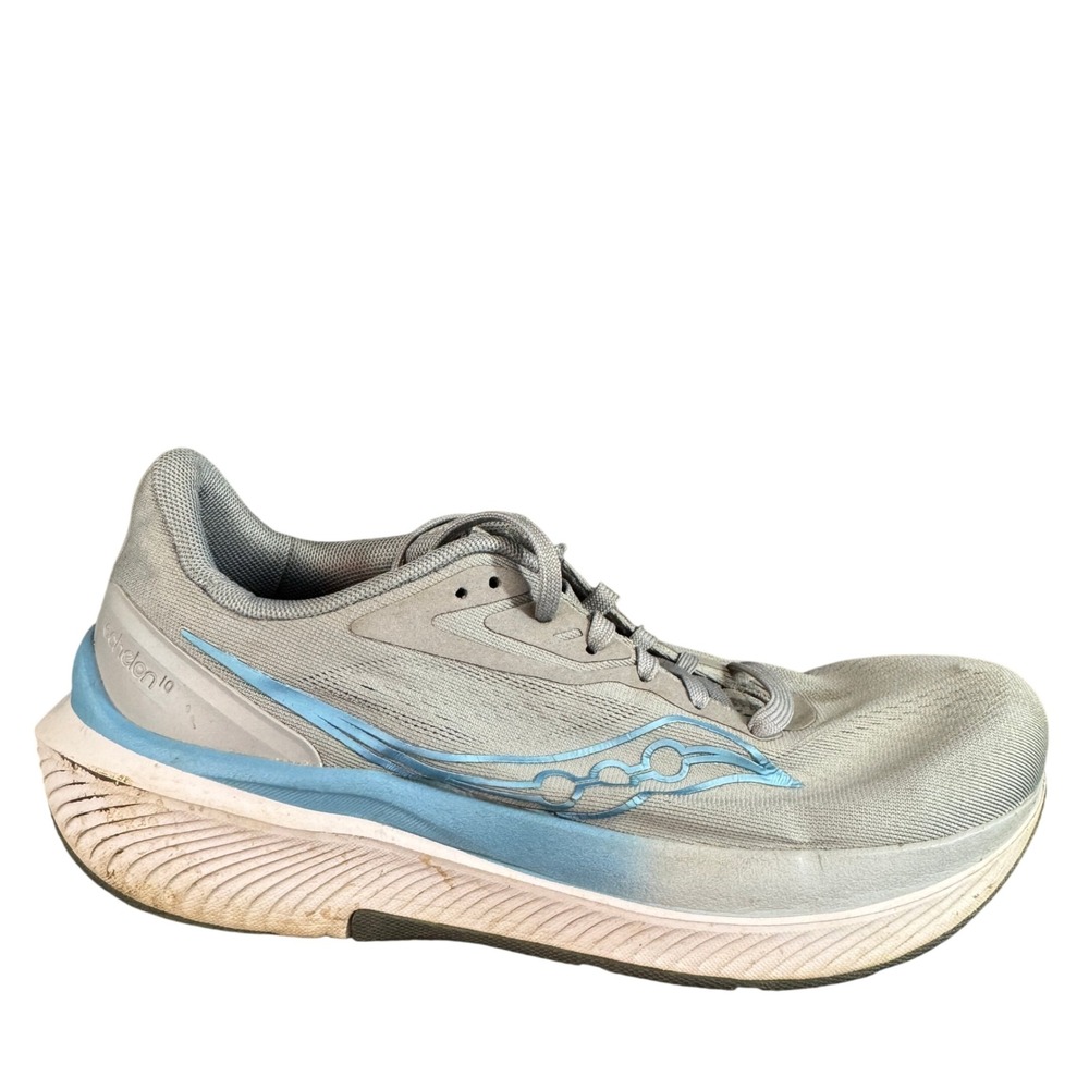 Saucony Echelon 9 Women's Running Shoes Grey Blue PWRRUN Sneakers Size 9 Wide